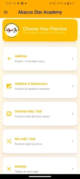 Abacus Stars Academy: A Student-Friendly Abacus Learning App gallery 3